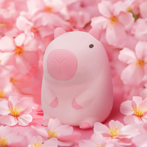 Djin Capybara Squishy Silicone LED Night Light - Perfect Gift for Kids and Girls